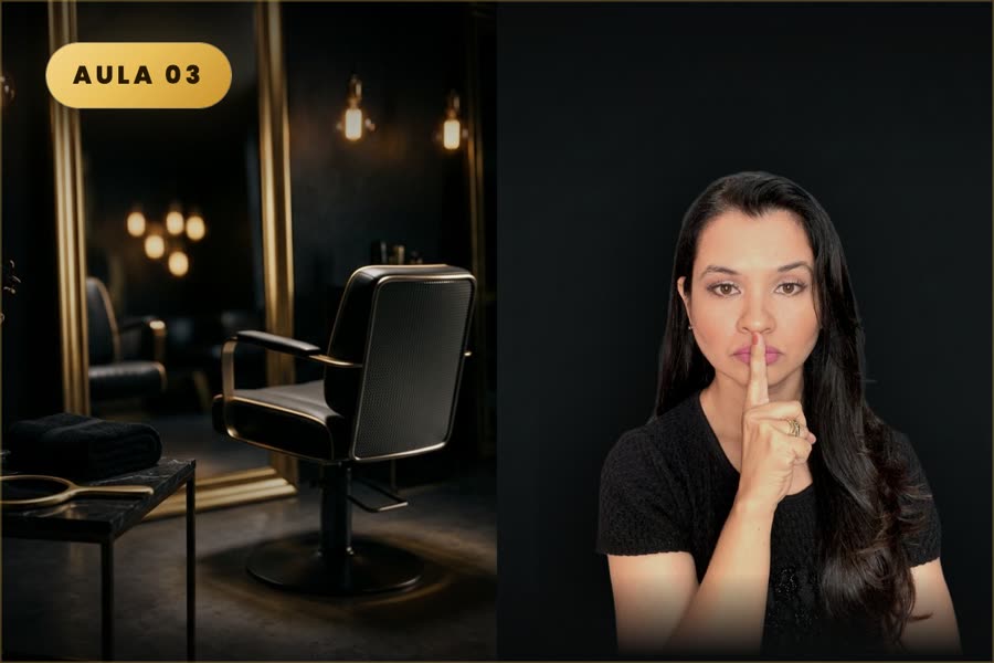 Aula 03 — tratamento antes, durante e depois do alisamento, com Tatiane Rosa